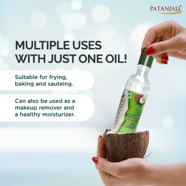 Patanjali Virgin Coconut Oil 500ML - Image 2