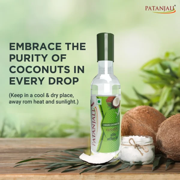 Patanjali Virgin Coconut Oil 500ML - Image 3