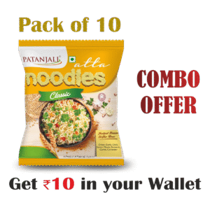 Pack of 10- Atta Noodles Classic 60gm- Rs 10 Off