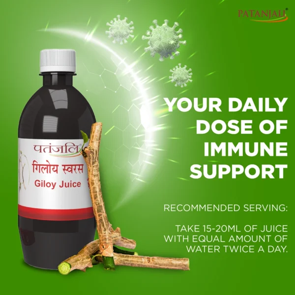 Patanjali Giloy Juice  500 ml - Image 3