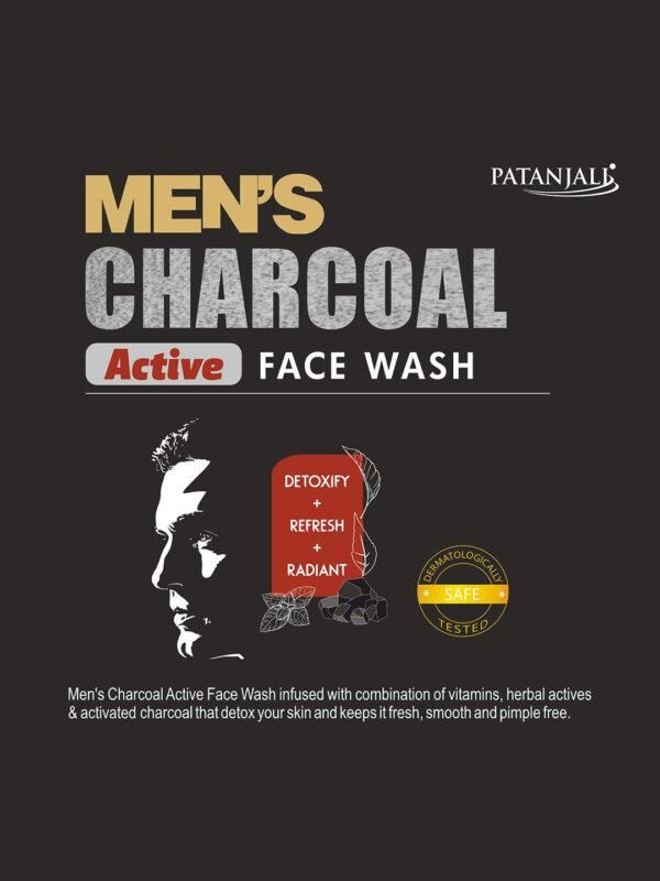 Men's Charcoal Active Face Wash 100g - Image 2