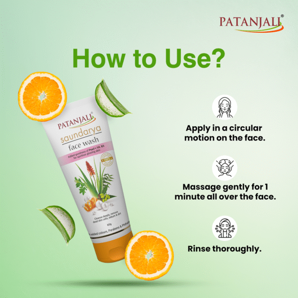 Patanjali Saundarya Face Wash - Image 4