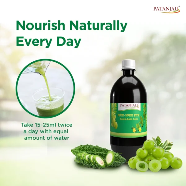 Patanjali Karela Amla Juice  500 ml - Image 3