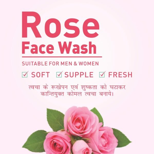 Patanjali Rose Face Wash 100g - Image 3