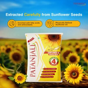 Patanjali Sunflower Oil (Pouch)  1 ltr
