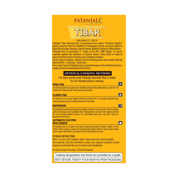 Tibar Basmati Rice 1KG - Image 2