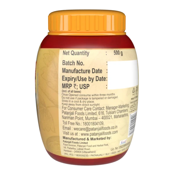 Patanjali Bharwa Lal Mirch pickle 500g - Image 2
