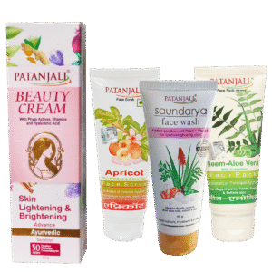 Beauty Combo- Saundarya Face wash 60ml+NEEM ALOEVERA WITH CUCUMBER FACE PACK 60gm+APRICOT FACE SCRUB 100gm+Beauty Cream 50 gm-Rs 36 off